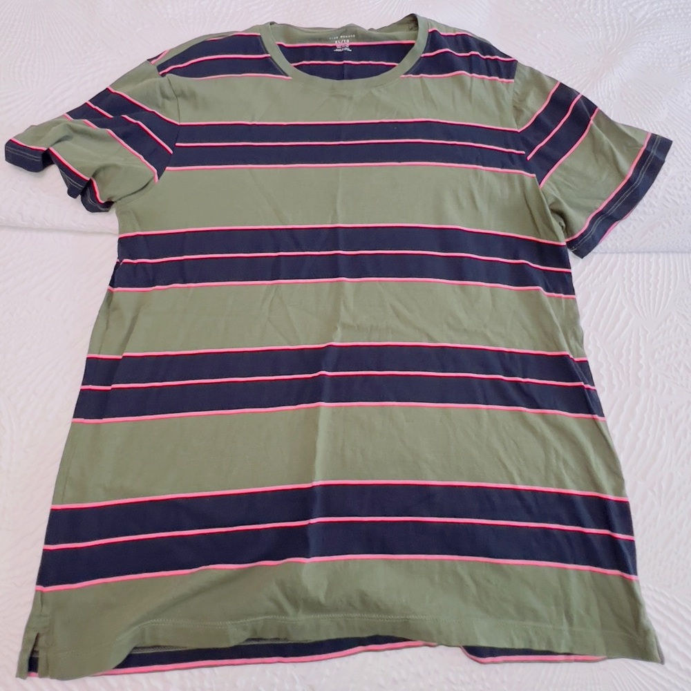 CLUB MONACO: Striped Shirt - Size XL